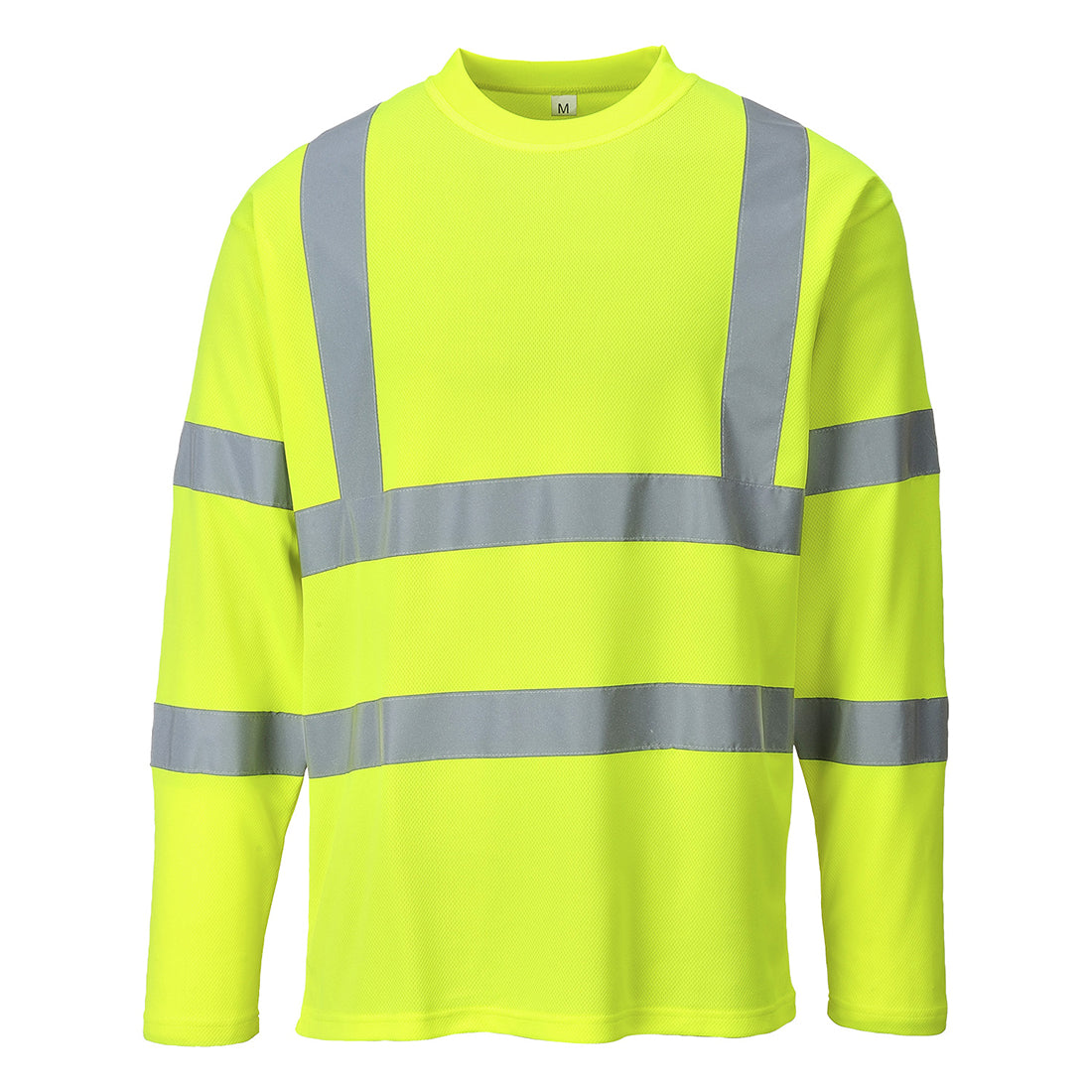 PW-S278 Warnschutz-Cotton Tshirt langarm gelb