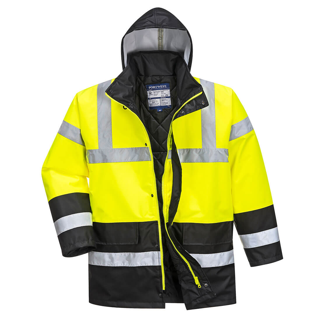 PW-S466 Warnschutz Kontrast Winterjacke gelb/schwarz