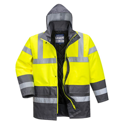 PW-S466 Warnschutz Kontrast Winterjacke gelb/grau