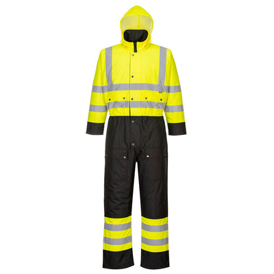PW-S485 Warnschutz Kontrast Winteroverall gelb-schwarz