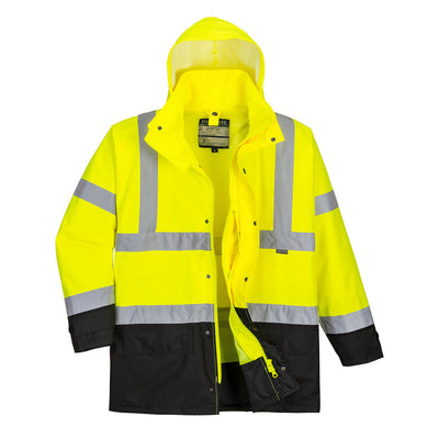 PW-S768 Warnschutz Parka 5 in 1 gelb-schwarz