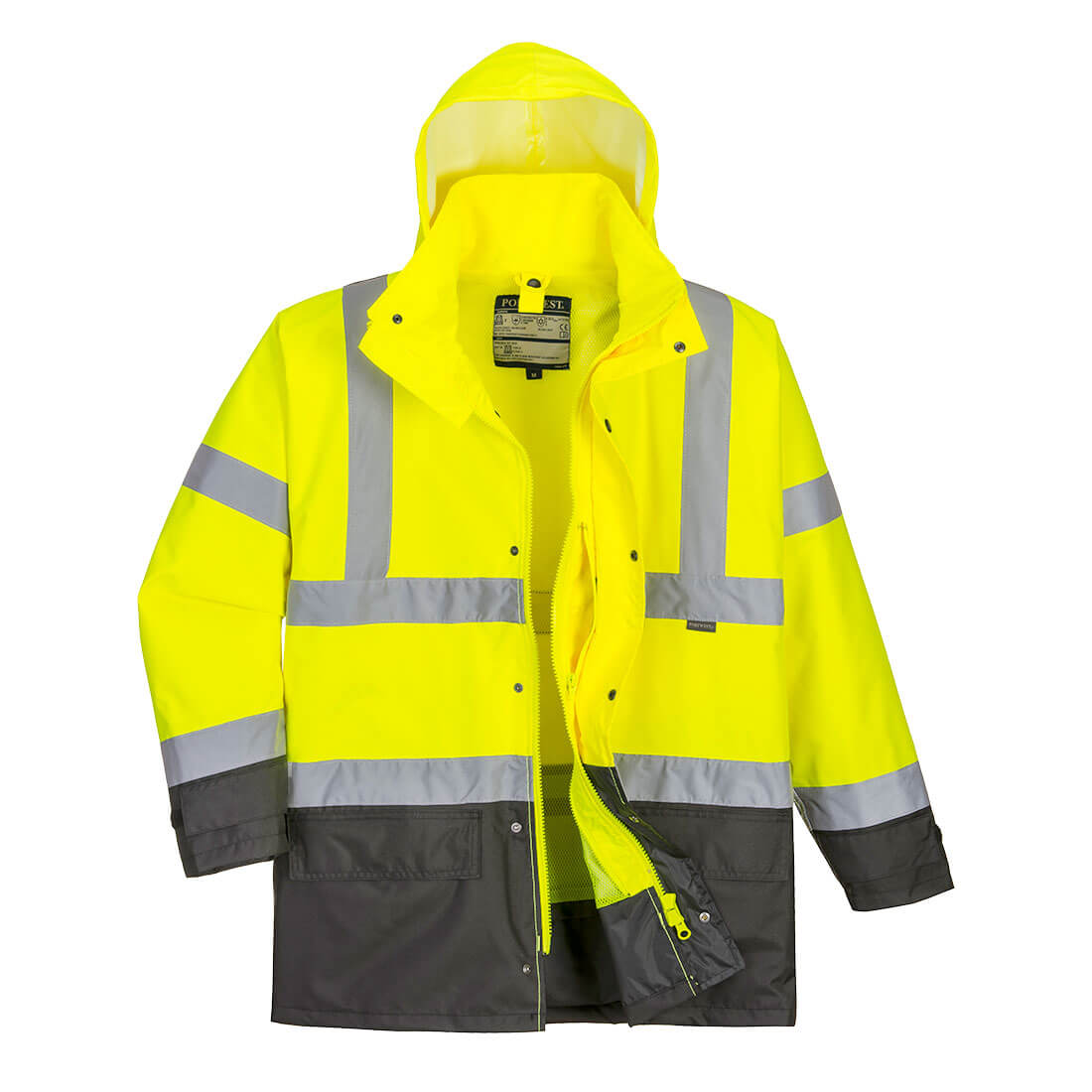 PW-S768 Warnschutz Parka 5 in 1 gelb-grau