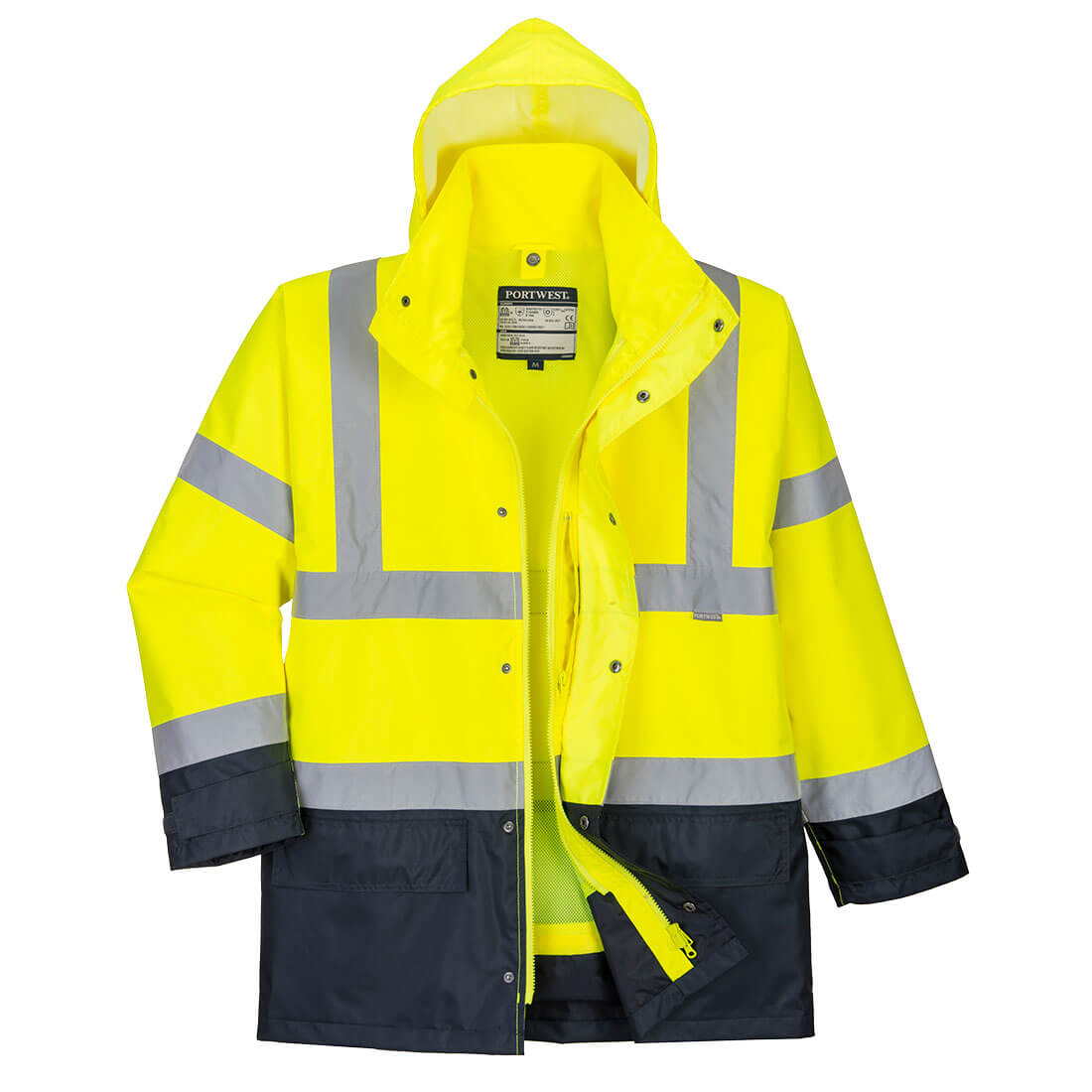 PW-S768 Warnschutz Parka 5 in 1 gelb-marine