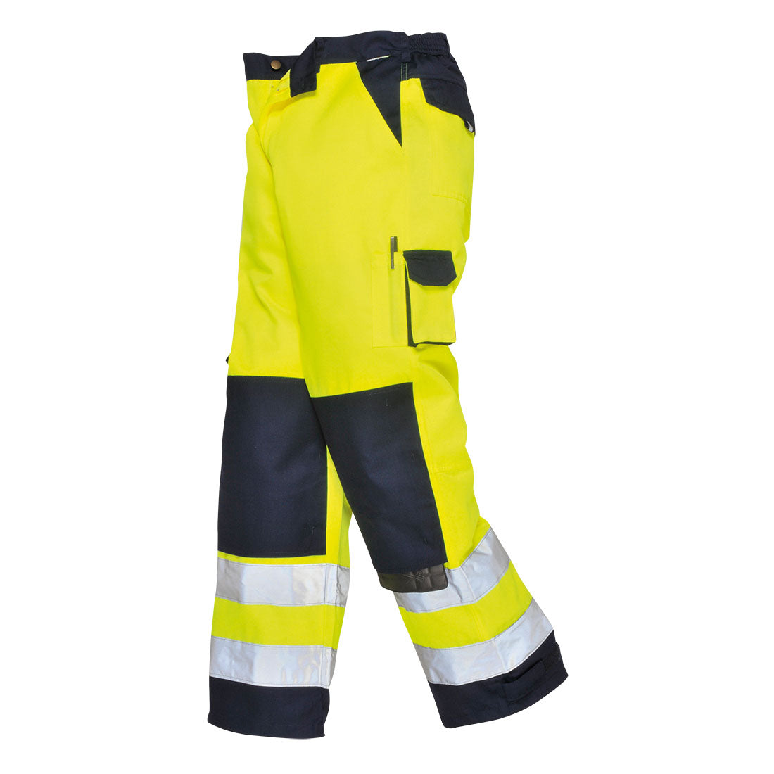 PW-TX51 Warnschutzbundhose gelb-marine
