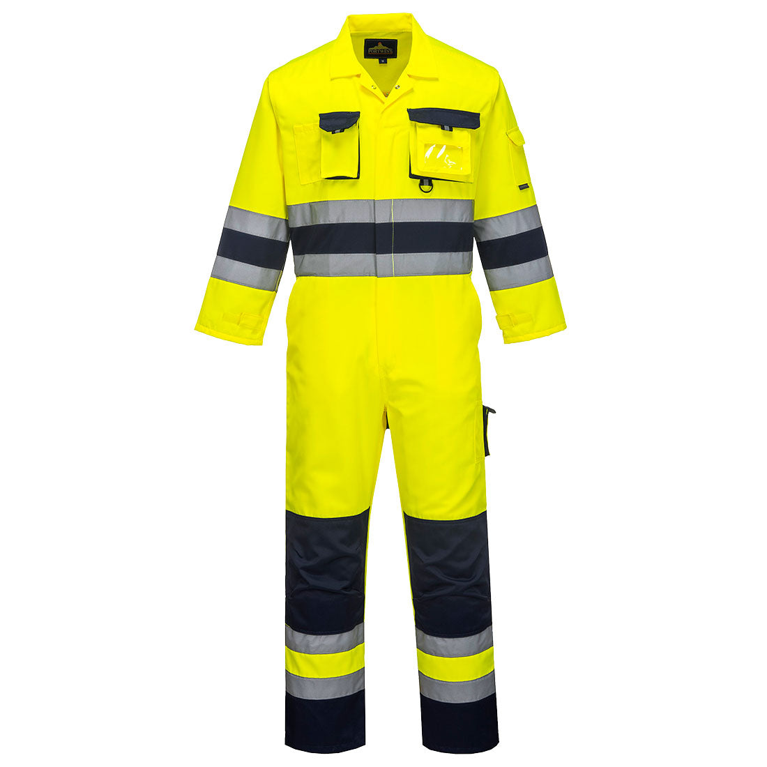 PW-TX55 Warnschutzoverall gelb-marine