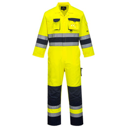 PW-TX55 Warnschutzoverall gelb-marine