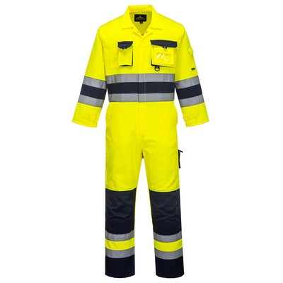 PW-TX55 Warnschutzoverall gelb-marine