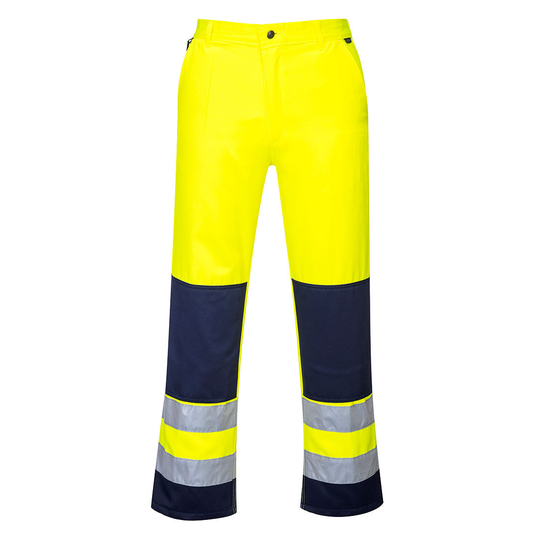 PW-TX71 Warnschutzbundhose gelb-marine