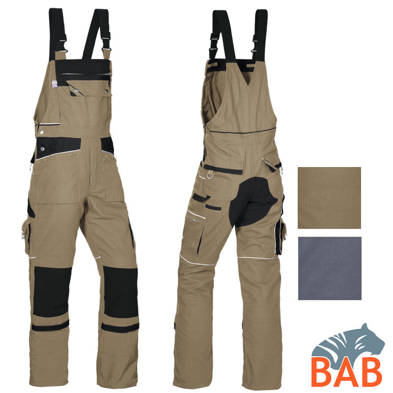 PKA SOPO Threeline de luxe Latzhose khaki-schwarz Gr. 24, 58