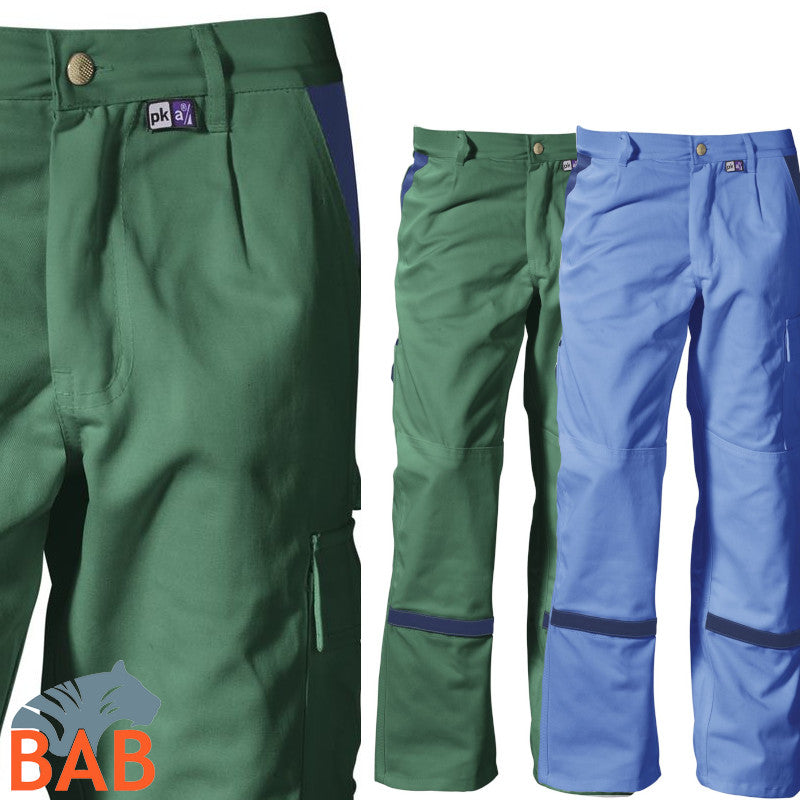 PKA SOPO Threeline Perfekt Bundhose Arbeitshose - 3-fach Nähte in grün Gr. 94, 106