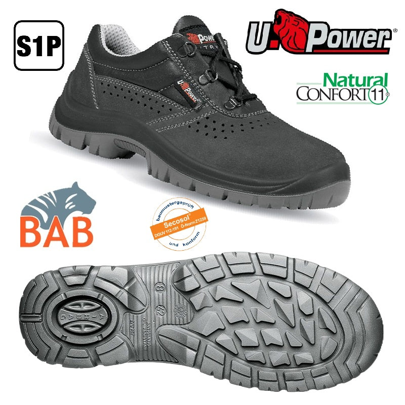 UP-SOPO-UE20025 Movida Gr.39 Sicherheitshalbschuh S1P  Einzelpaar