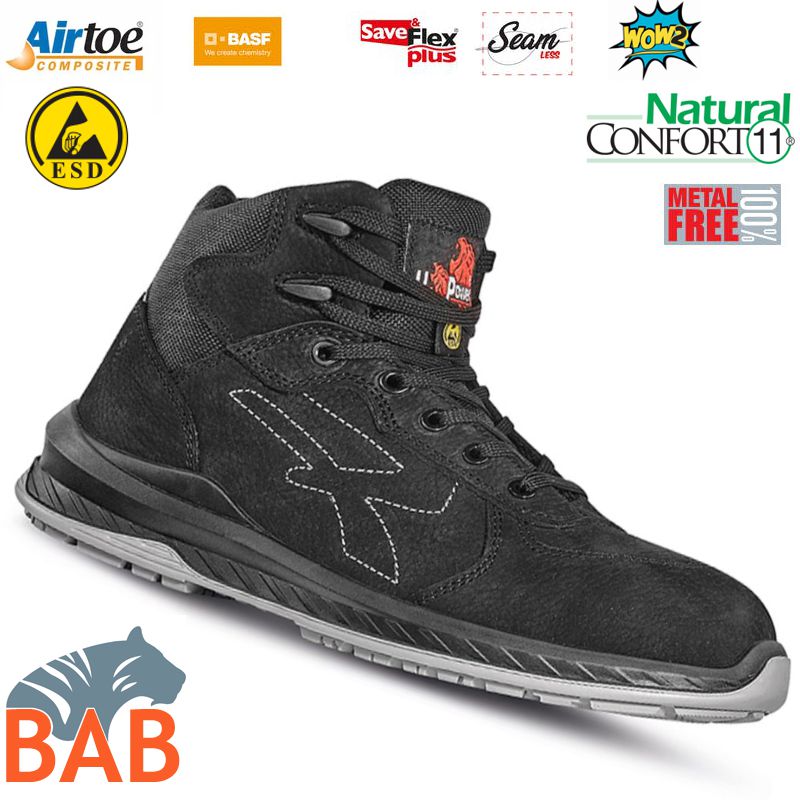 UP-RI10074 Tweed Sportlicher Sicherheitsschuh S3
