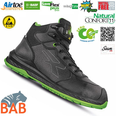 UP-RI10324 Niagara Sicherheitsknöchelschuh S3 Green