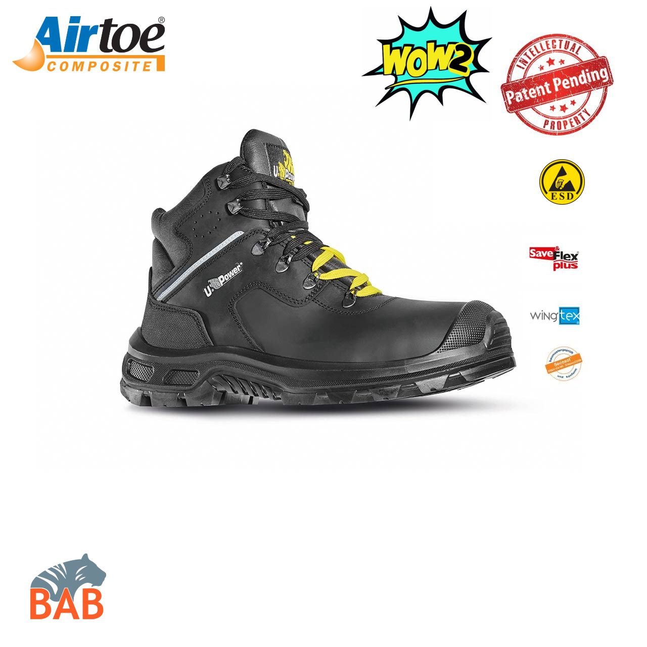 UP-RI11334 Thanos Sicherheitsknöchelschuh aus Leder S3 -ESD