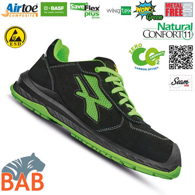 UP-RI20346 Canyon Sportlicher Sicherheitshalbschuh Green