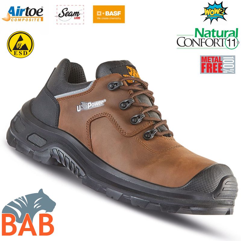UP-RI21014 Moska UK Sportlicher Sicherheitshalbschuh S3