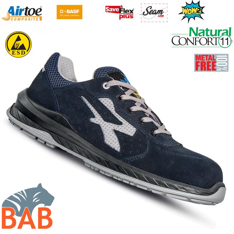 UP-RI21126 Berlino Sportlicher Sicherheitshalbschuh S1P