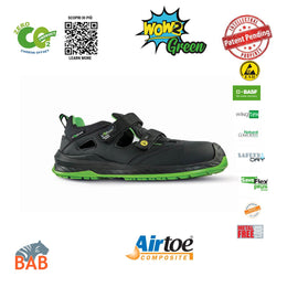 UP-RI30416 BROOK UK Sportliche Sicherheitssandale S3 Green