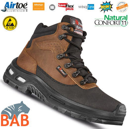 UP-RL10464Floyd Sportlicher Sicherheitsknöchelschuh aus Leder S3
