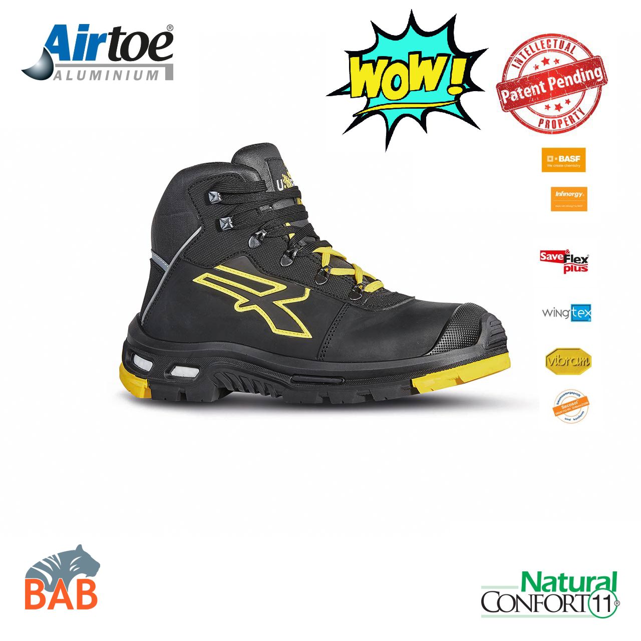 UP-RL10524 Cosmo Sicherheitsknöchelschuh aus Leder S3, HRO