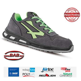 UP-RL 20036  Point Sportlicher Sicherheitshalbschuh aus Veloursleder S1P, ESD