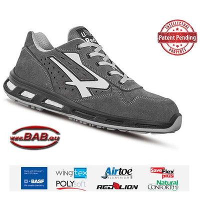 UP-RL20096 Going Sportlicher Sicherheitshalbschuh aus Veloursleder S1P, ESD