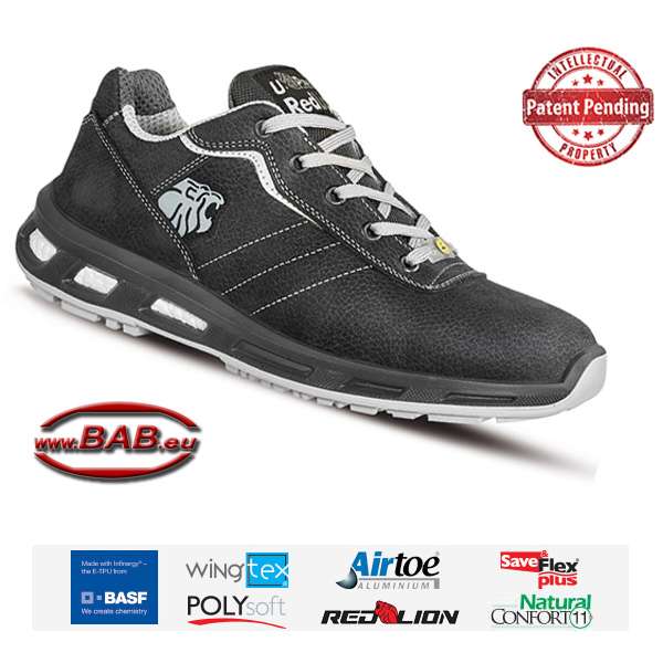 UP-RL20114 Club Sportlicher Sicherheitshalbschuh aus Leder S3, ESD