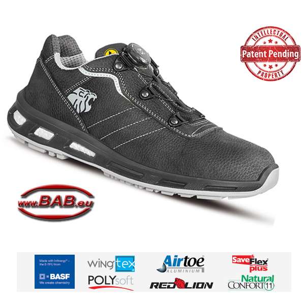 UP-RL20144 Face Sportlicher Sicherheitshalbschuh aus Leder S3, ESD