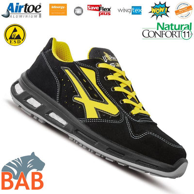 UP-RL20236 Axel Sportlicher Sicherheitshalbschuh aus Veloursleder S1P ,ESD