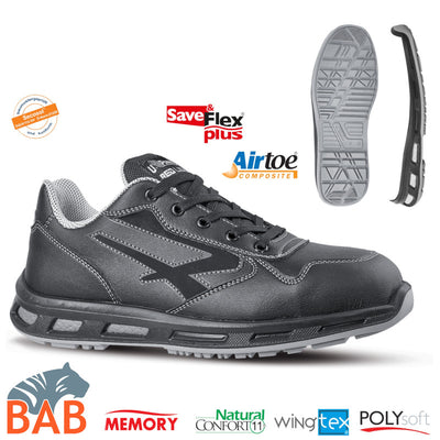 UP-SOPO-RL20254 Linkin Sicherheitshalbschuh S3,ESD schwarz Gr. 40, 44