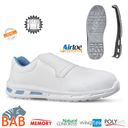 UP-SOPO-RL20272 Blanco -Sicherheitsslipper S2 Gr. 37