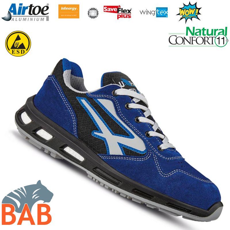 UP-RL 20426 Dea Sportlicher Sicherheitshalbschuh aus Veloursleder S1P, ESD