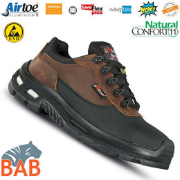 UP-RL20464 Escape  Sportlicher Sicherheitshalbschuh aus Leder S3