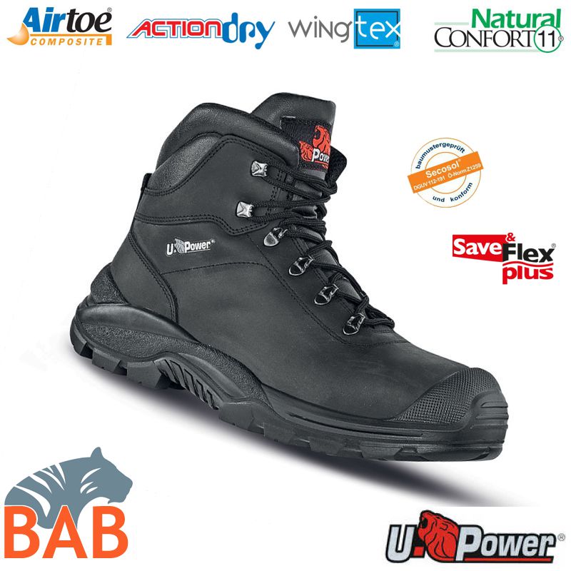 UP-RR10454 Terranova UK Sicherheitsknöchelschuh S3 mit extra hohem Schaft