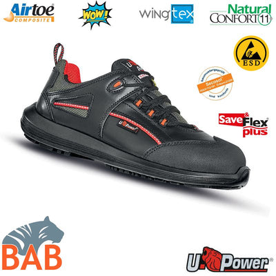 UP-SOPO-RR20304 Iroko flexibler Sicherheitshalbschuh S3/ESD  Gr. 36, 37, 40, 43, 47