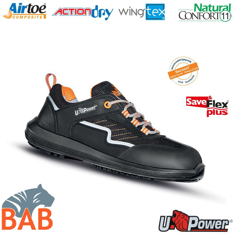 UP-RR20346 Miami atmungsaktiver Sicherheitshalbschuh S1P