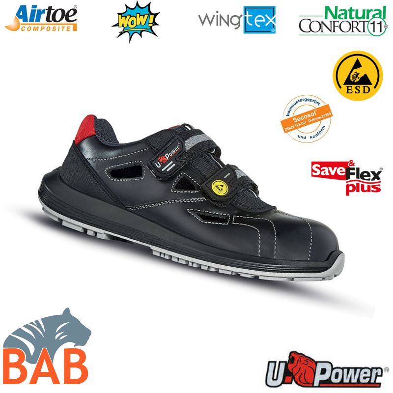 UP-RR30624 Bat flexible Sicherheitssandale S1P/ESD