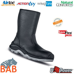 UP-RR40754 Siberian Sicherheitsstiefel Winter mit Reißverschluss S3
