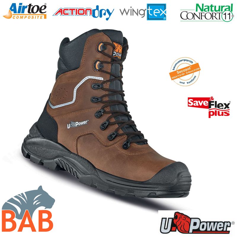 UP-RR70374 Calgary UK Sicherheits- Schnürstiefel S3 mit Überkappe
