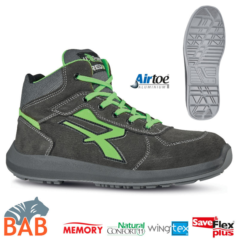 UP-RU10134  Aries Flexibler Sicherheitsknöchelschuh aus Leder S3, ESD