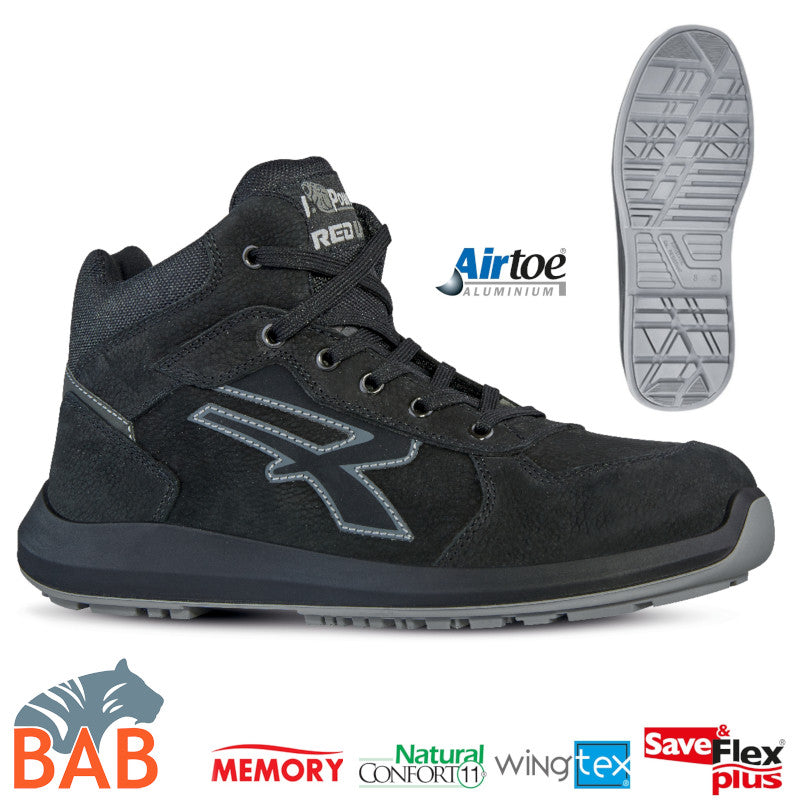 UP-RU10184 Nek Flexibler Sicherheitsknöchelschuh aus Leder S3, ESD