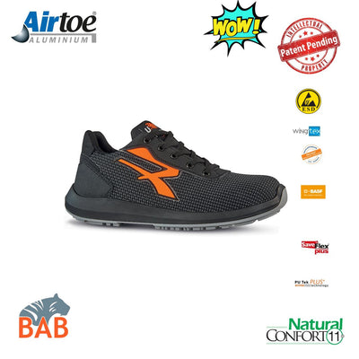 UP-RU20114 Taurus Flexibler Sicherheitshalbschuh aus hochwertigen Material S3, ESD