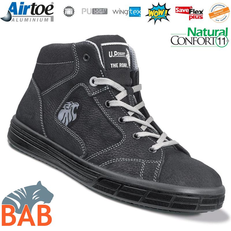UP-SN10014 Lion  Sicherheitsknöchelschuh aus Leder S3 auch als Wanderschuh geeignet