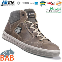 UP-SN10034 Safari Sicherheitsknöchelschuh aus Leder S3 auch als Wanderschuh geeignet