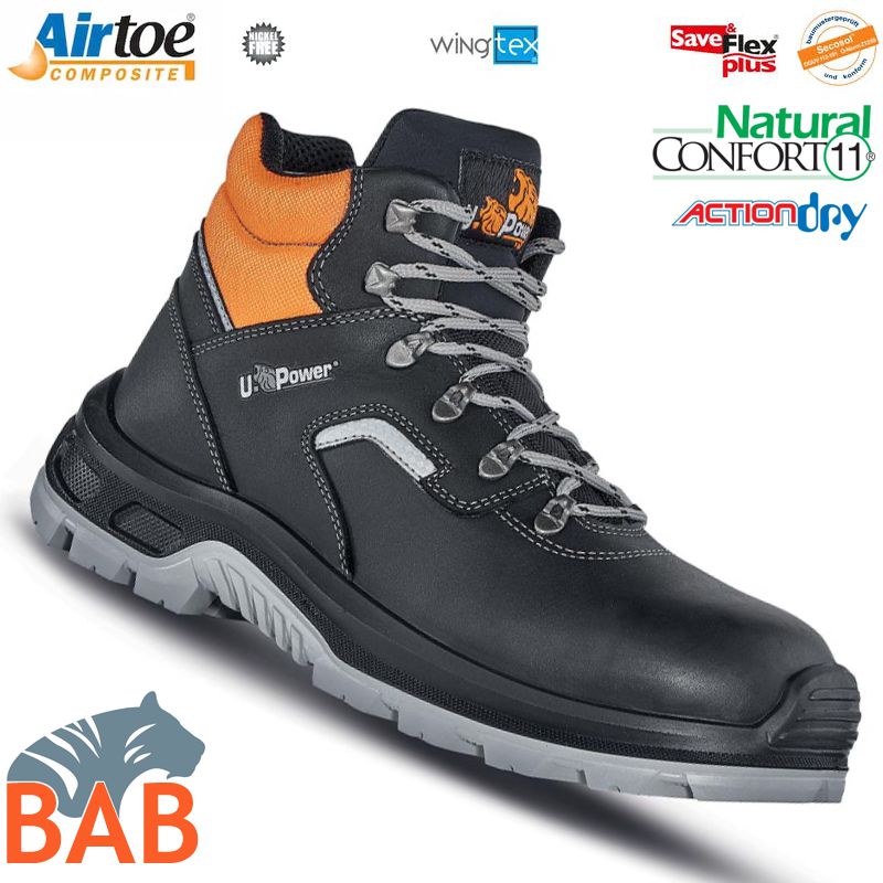 UP-UA10164 Ascend Sicherheitsknöchelschuh aus Leder  S3