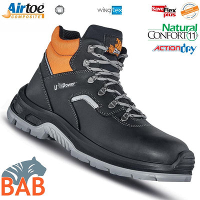 UP-UA10164 Ascend Sicherheitsknöchelschuh aus Leder  S3