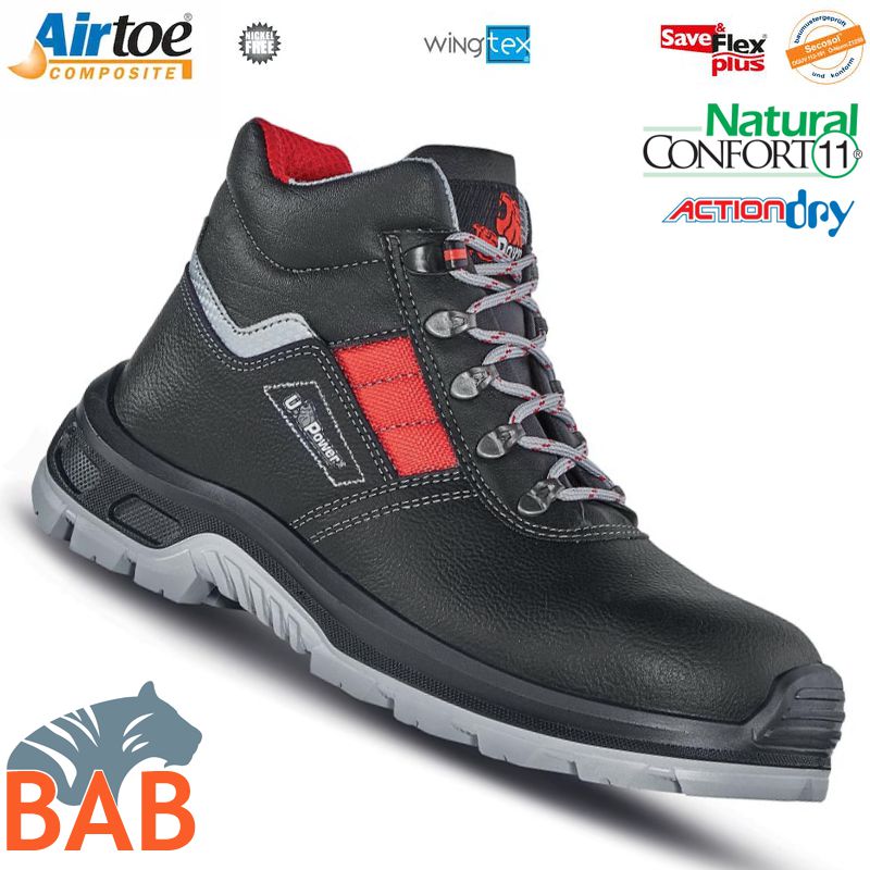 UP-UA10324 Devastate Sicherheitsknöchelschuh aus Leder  S3