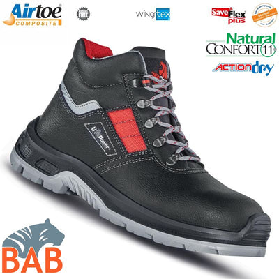 UP-UA10324 Devastate Sicherheitsknöchelschuh aus Leder  S3