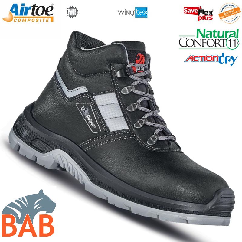 UP-UA10574 Star Sicherheitsknöchelschuh aus Leder  S3
