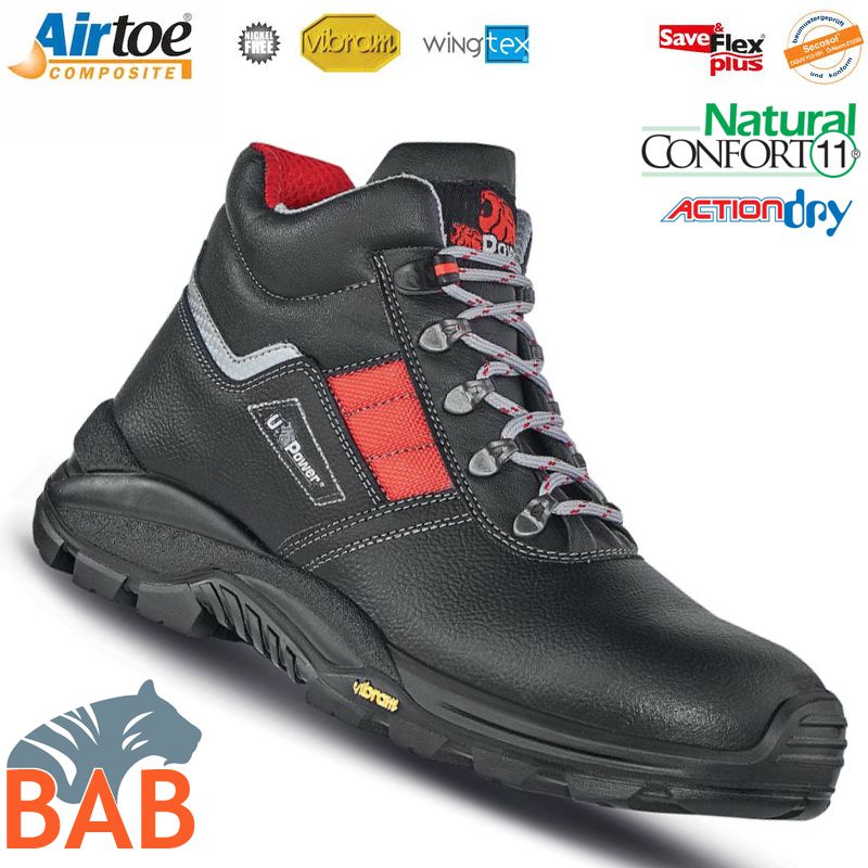 UP-UA10584 Gravel Sicherheitsknöchelschuh aus Leder S3